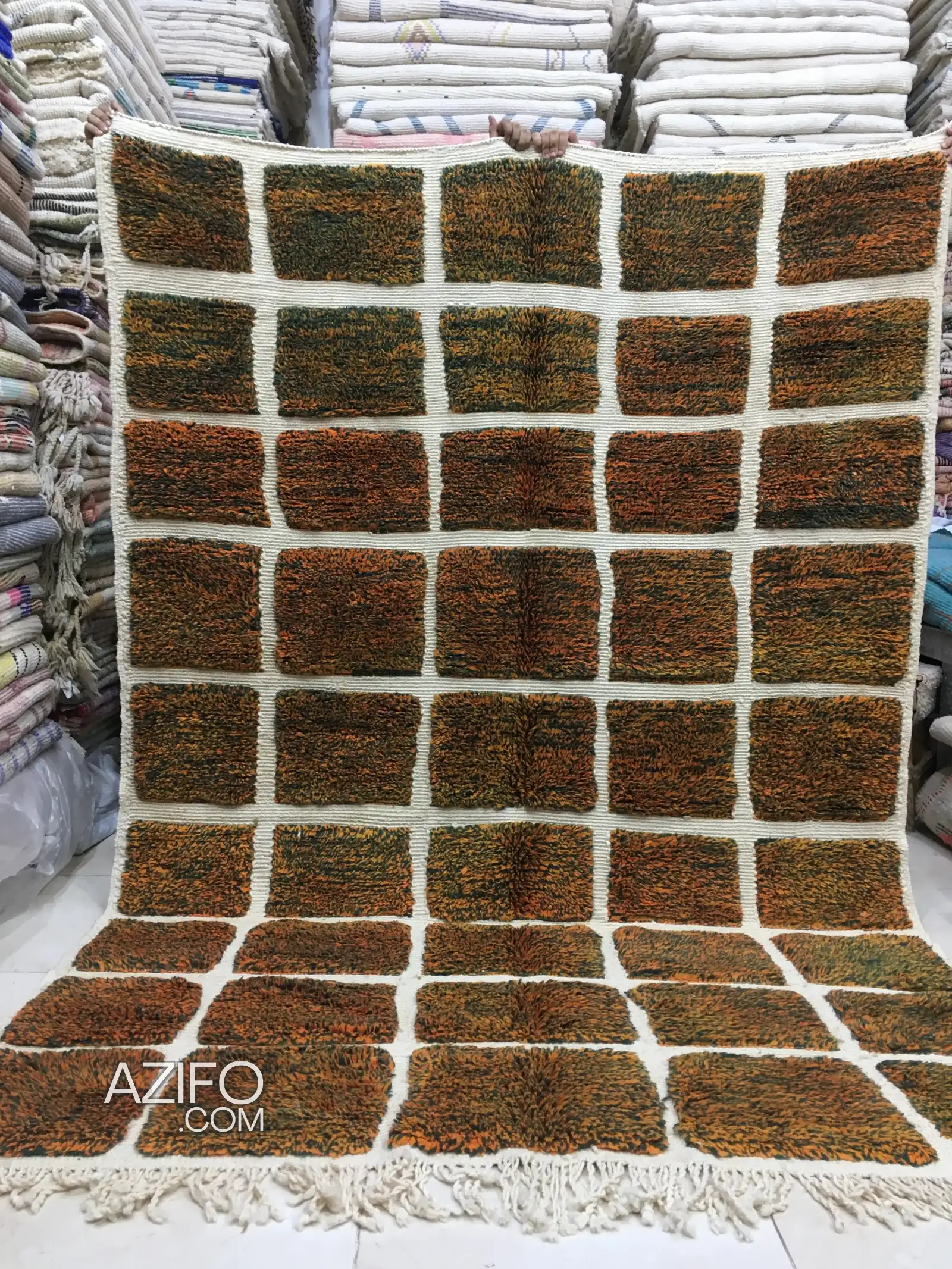 Tapis Mrirt d'exception Berbère Marocain 2m81 x 1m99 à Marrakech in Marrakech, MOROCCO | Azifo