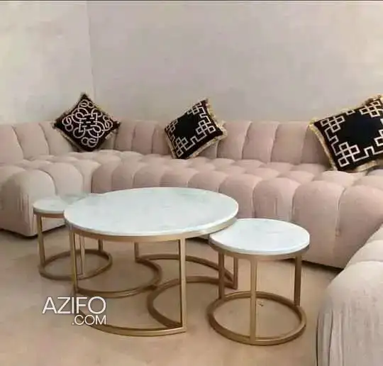 Table basse en vrai marbre à Casablanca in الدار البيضاء, MOROCCO | Azifo