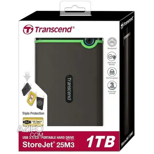 DISQUE DUR EXTERNE TRANSCEND 1TO (1000 GO) ANTICHOC à Casablanca in Casablanca, MOROCCO | Azifo