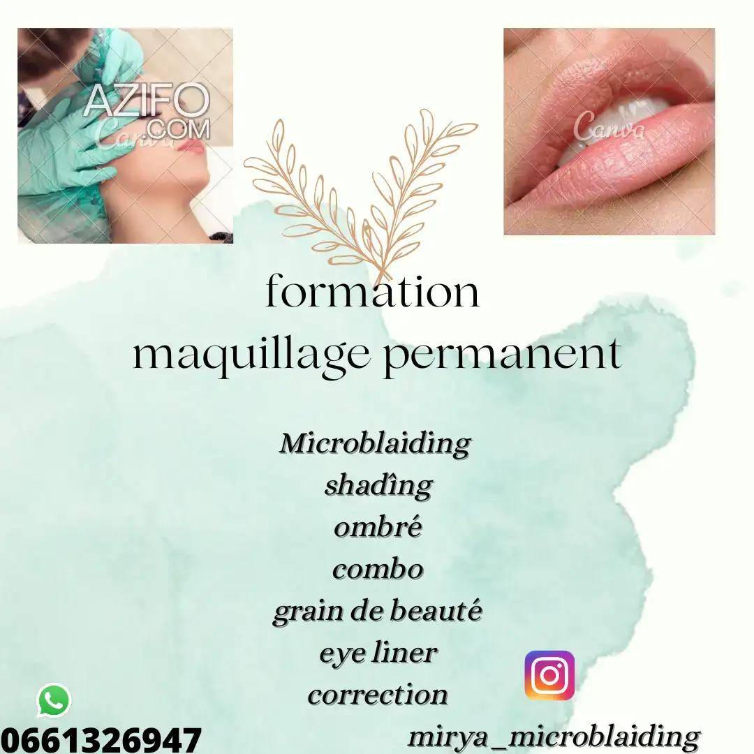 Formation maquillage permanent – service et renseignements in Casablanca, MOROCCO | Azifo