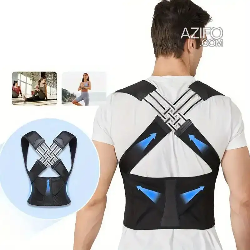 مصحح الوضعية - دعم الظهر قابل للتعديل للرجال والنساء، وتخفيف آلام أسفل الظهر Posture Improvement Vest in Casablanca, MOROCCO | Azifo