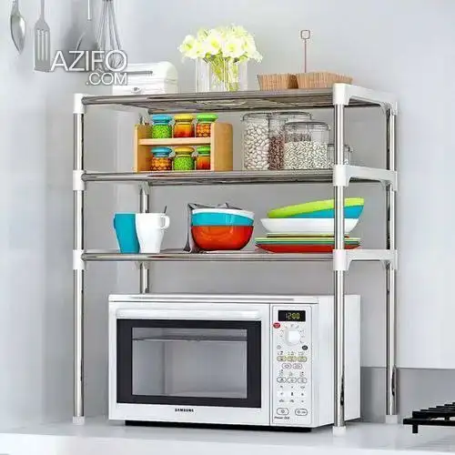 Étagère verticale en acier inoxydable, pour four à micro-ondes 3 couches – 760g, 1120g in Casablanca, MOROCCO | Azifo