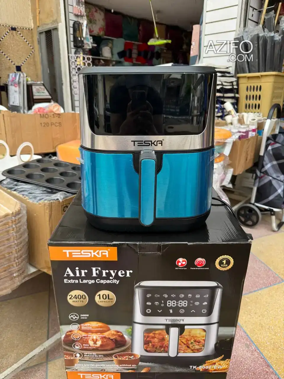 Pاروع ايرفراير قلاية هوائية TESKA 10كغ طياب فرق و تحت بدون زيت متعددة الاستعمال Magnifique AIR FRYER électrique TESKA 10Litres cuisson haut et bas in Casablanca, MOROCCO | Azifo