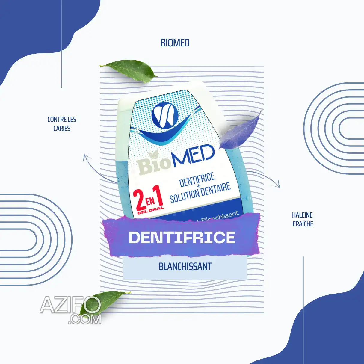 Dentifrice BioMED blanchissant bleu معجون الأسنان بيوميد – à vendre in مراكش, MOROCCO | Azifo