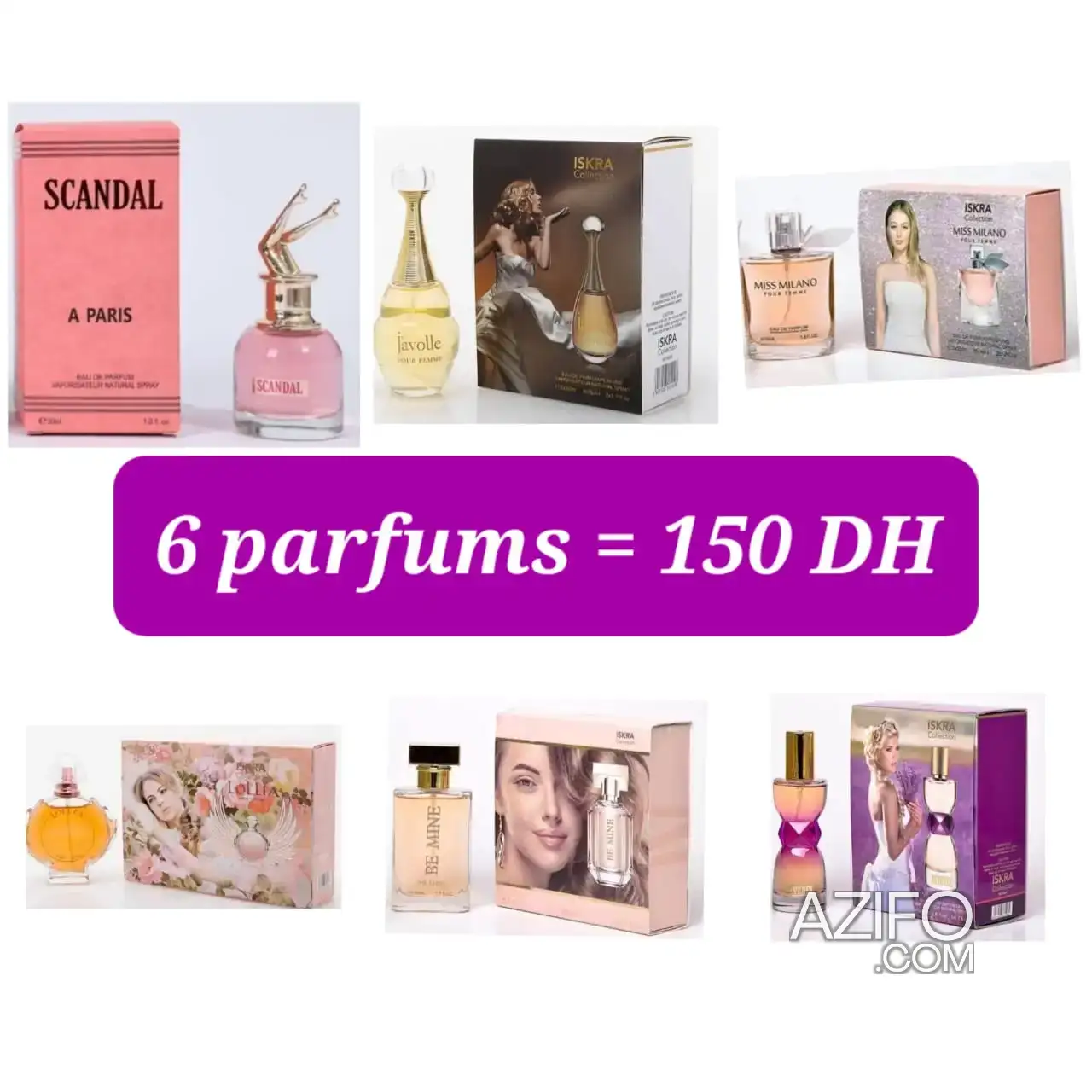 pack de 6 parfums disponible en promotion – 50 ml in Rabat, MOROCCO | Azifo