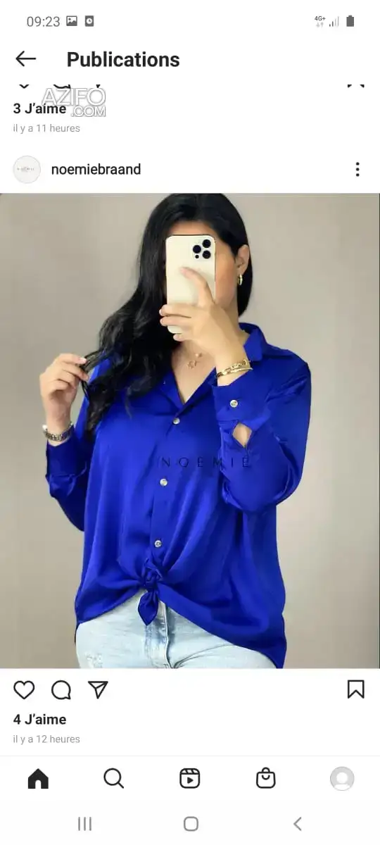 Chemise en soie – à vendre in الدار البيضاء, MOROCCO | Azifo
