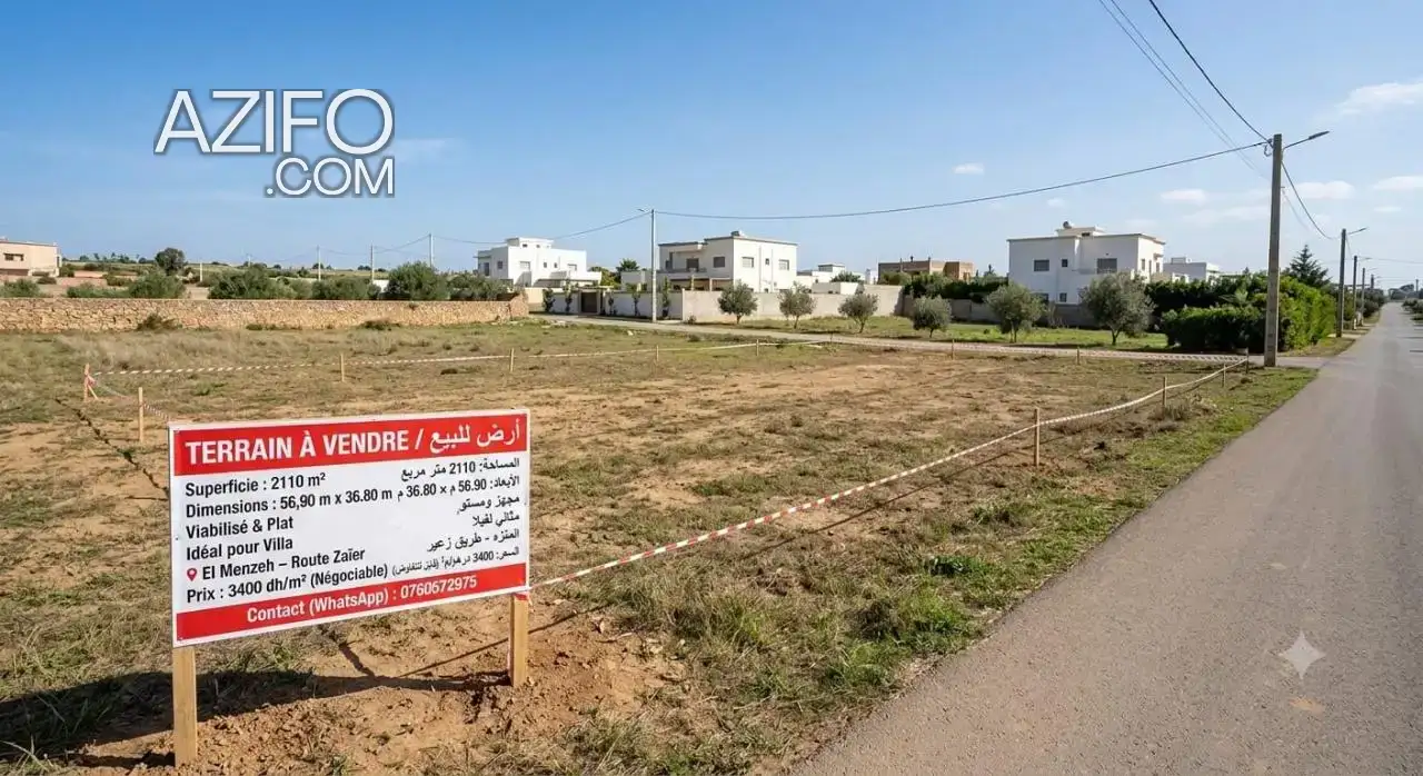 Terrain à vendre à Rabat – 2 110 m² in الرباط, MOROCCO | Azifo