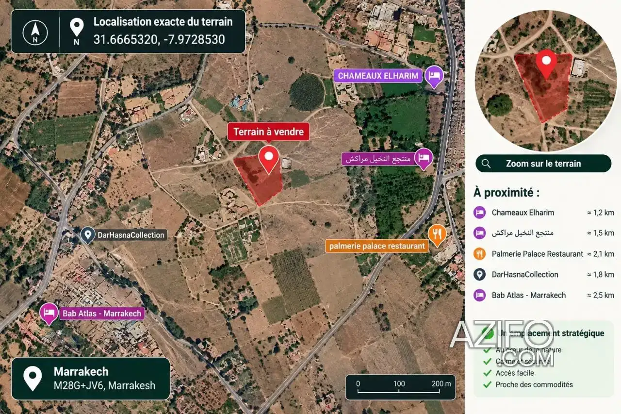 Terrain à vendre à Marrakech – 10 000 m² in Marrakech, MOROCCO | Azifo
