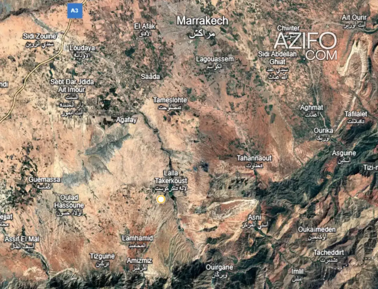 Terrain à vendre à Marrakech – 3 000 m² in مراكش, MOROCCO | Azifo