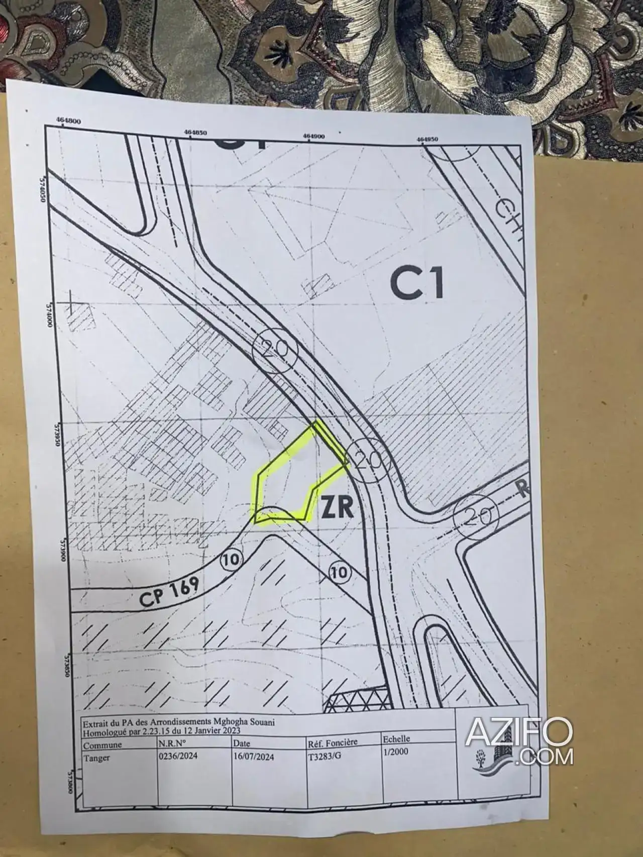 Terrain à vendre à Tanger – 855 m² in طنجة - أصيلة, MOROCCO | Azifo