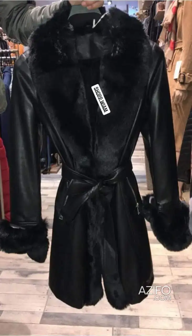 Manteau cuir avec fourrure in فاس, MOROCCO | Azifo