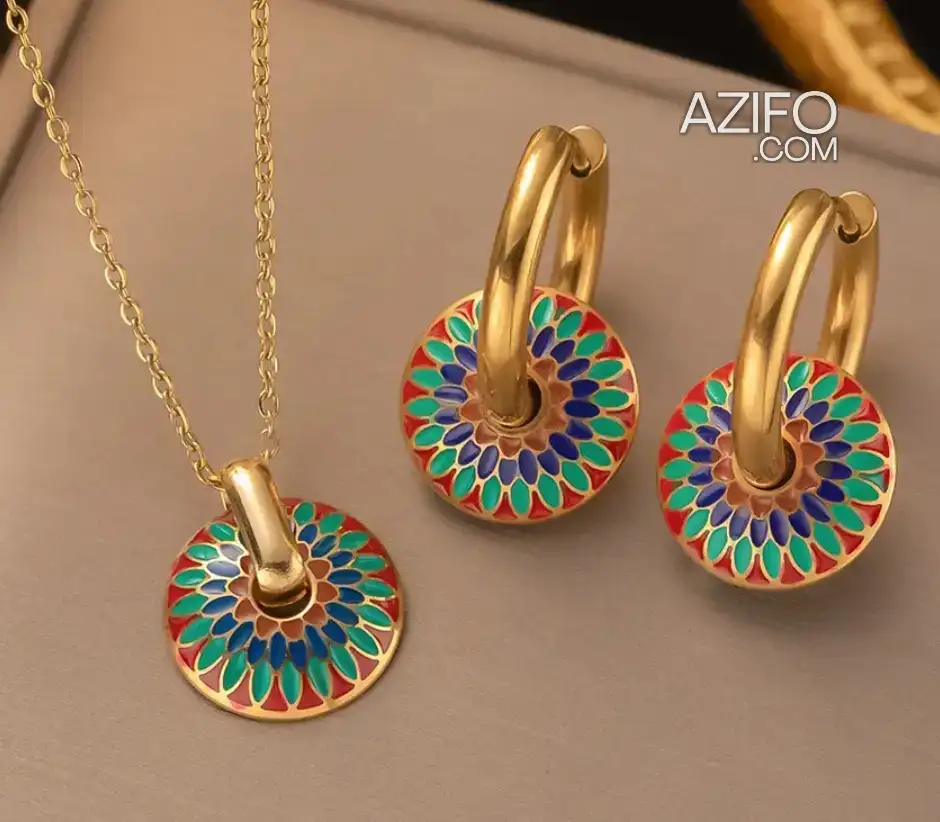 Ensemble Collier acier inoxydable éclatant in Kenitra, MOROCCO | Azifo