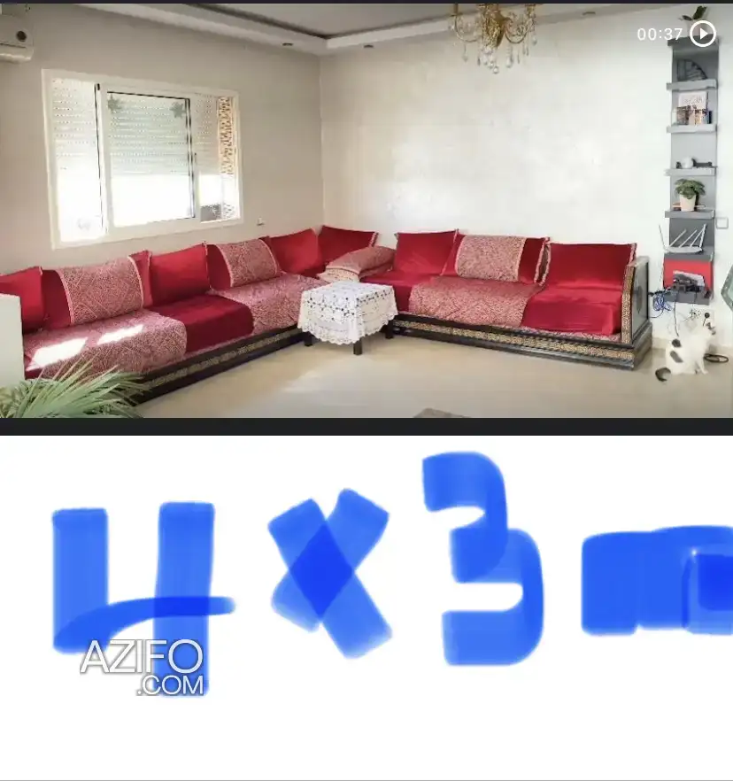 Salon L beldi 4*3 — canapé à Mohammedia in المحمدية, MOROCCO | Azifo