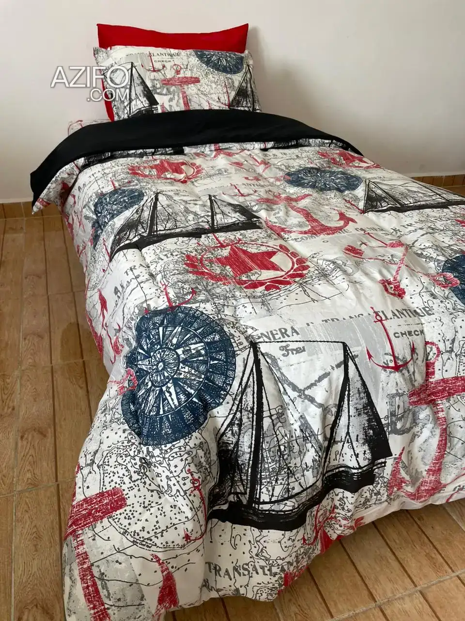Couvre lit double face+ taie d'oreiller à Marrakech in مراكش, MOROCCO | Azifo