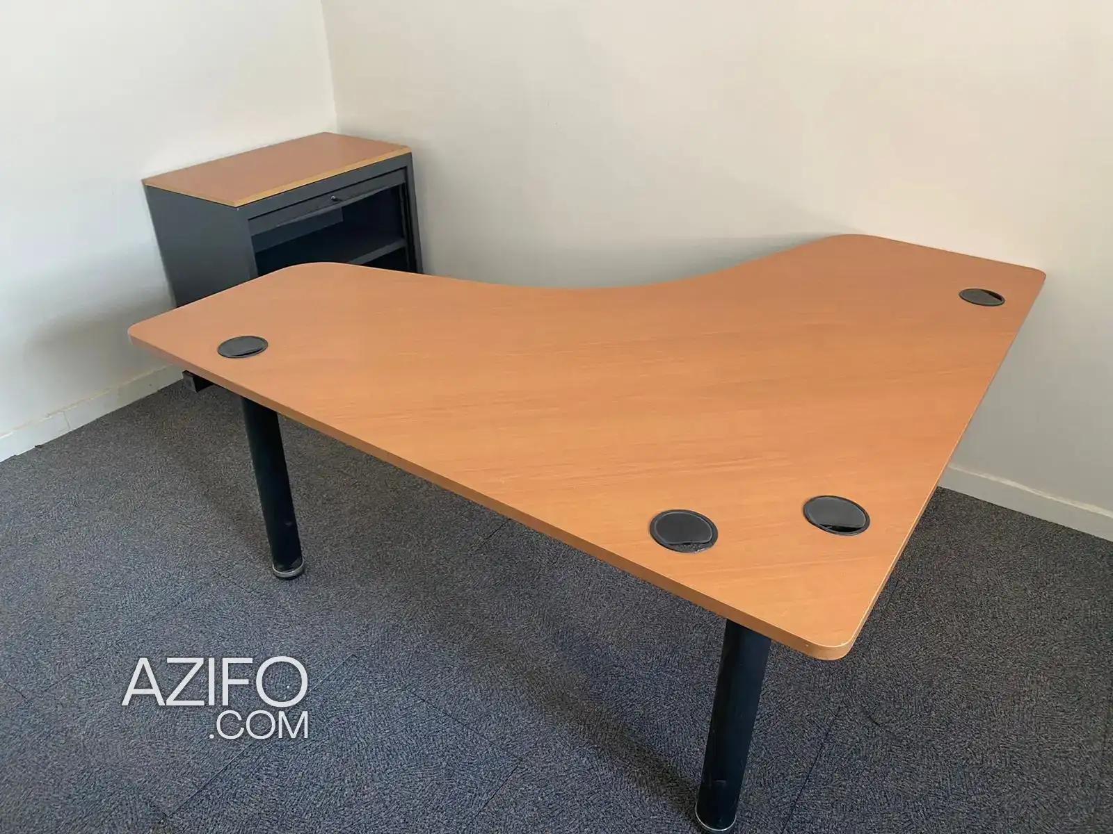 Ensemble bureau angle avec armoire basse promo à Mohammedia in المحمدية, MOROCCO | Azifo