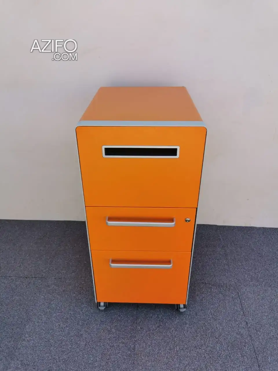 Meuble caisson de rangement Bisley mobile orange à Mohammedia in المحمدية, MOROCCO | Azifo