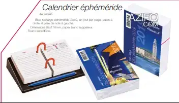 impression des Calendrier éphéméride à Casablanca in الدار البيضاء, MOROCCO | Azifo