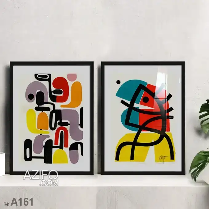Tableau Abstrait fine art vendu au Maroc,cadre Ikea prix pas cher à Casablanca in Casablanca, MOROCCO | Azifo