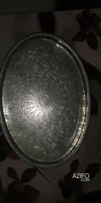 صينية فضية قديمة لهواة الأواني والمقتنيات in Agadir, MOROCCO | Azifo