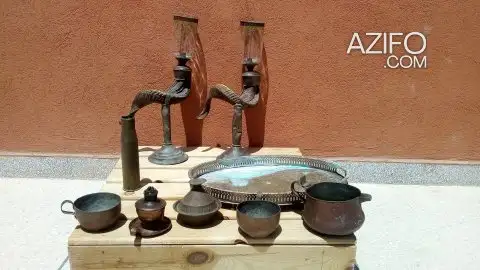 أواني و ديكورات من نحاس لهواة التحف والمقتنيات in Agadir, MOROCCO | Azifo
